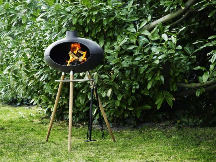 vedeldad ugn-trädgård-grill-bestick-liten-design-kompakt