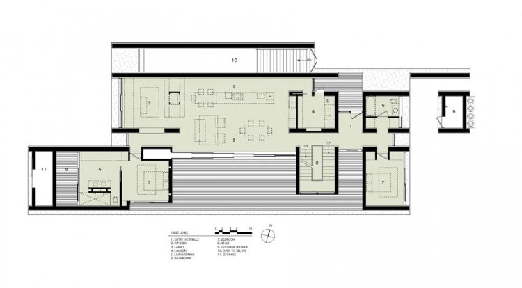 träbeklädnad-inuti-utsida-minimalistisk-golvplan-plan-rum division-bottenvåning