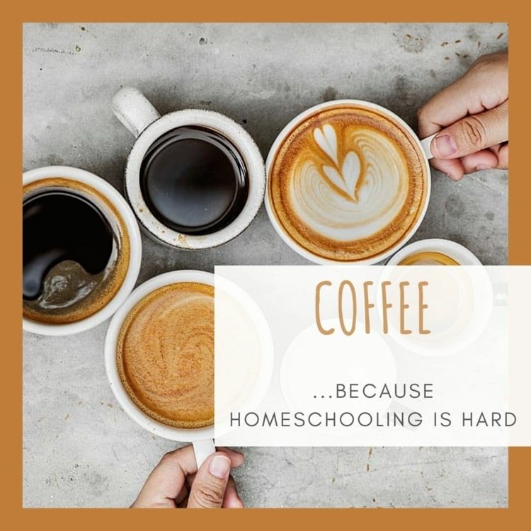 Homeschooling Sayings - Coffee ... eftersom skolan hemma är tuff