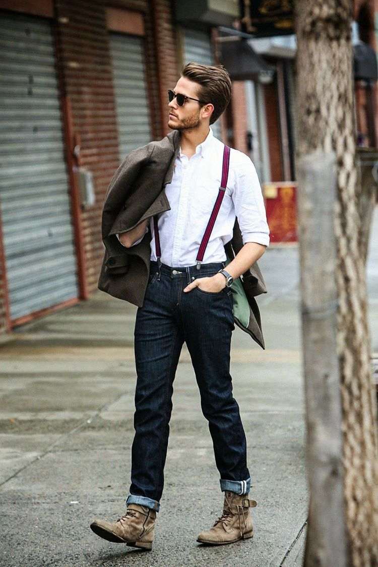 hängslen för män herrkläder tillbehör stilmedvetna modetrender hipster mode casual