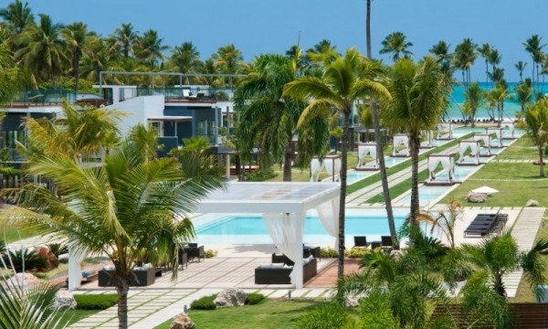 Sublimt Samana -hotell i Dominikanska republikens palmpooler