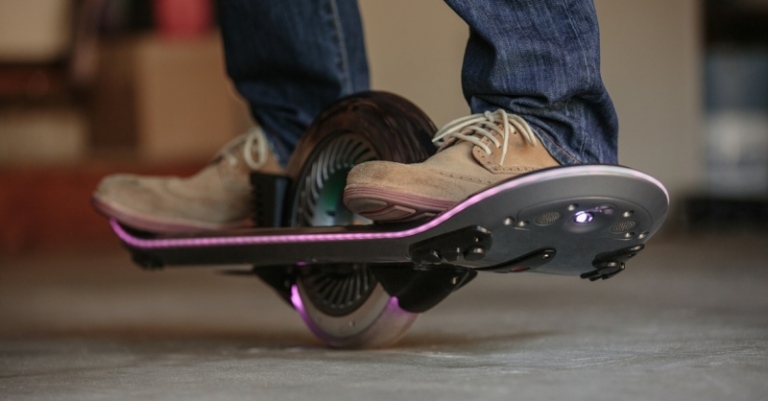 hoverboard design belysning ledde rosa app drift
