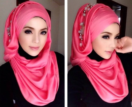 Στυλ Hijab για μακρύ πρόσωπο