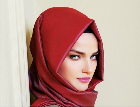 Τριγωνικά σχέδια Hijab προσώπου