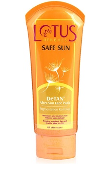 Lotus Herbals Safe Sun De Tan After Sun Face Pack -paketti