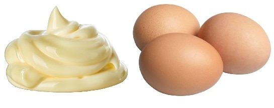 Μάσκα μαλλιών αυγών και μαγιονέζας