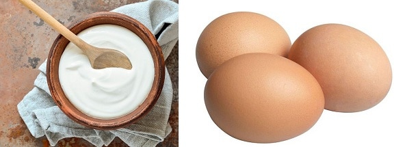 Μάσκα μαλλιών γιαουρτιού και αυγού