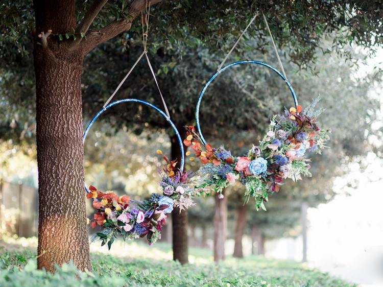 hula hoop hoop hängande dekoration boho firande