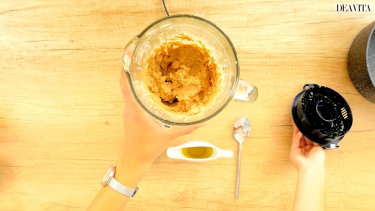 hummus recept original förberedelse mixer kikärtspuré