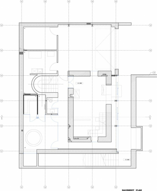 Planritning ovanför renoveringsprojektets planritning