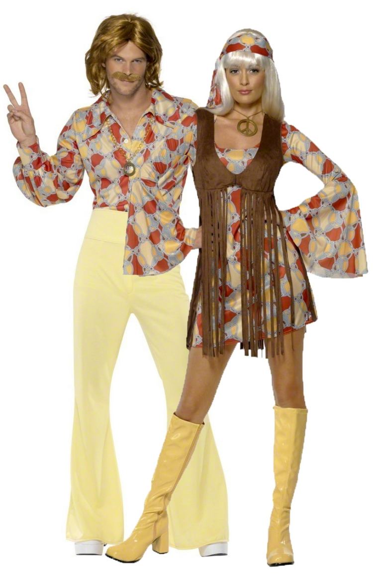 billiga-karneval-kostymer-vuxen-tillbehör-hippie-par-kostym