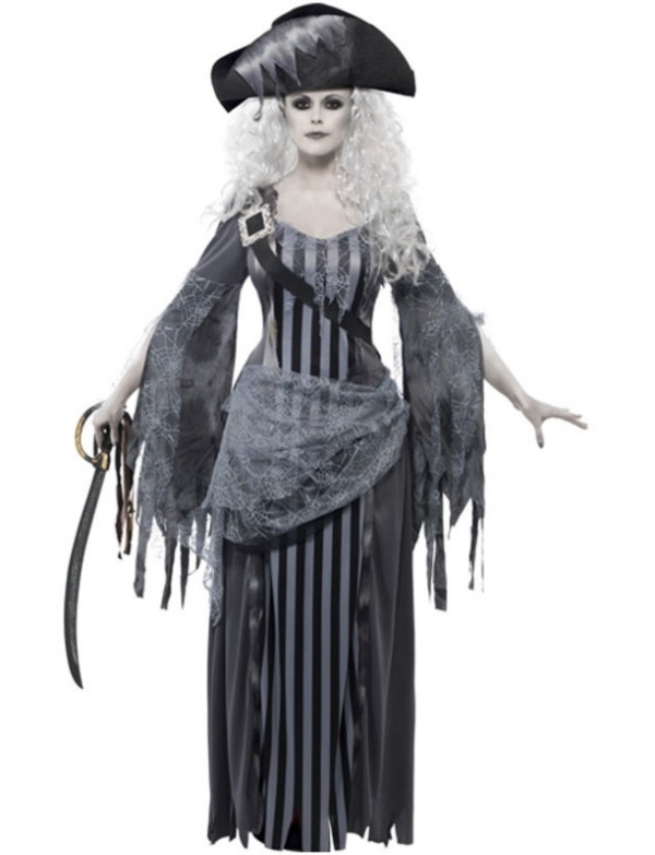 Dam kostym idéer billiga läskiga karneval zombie pirat tillbehör Halloween