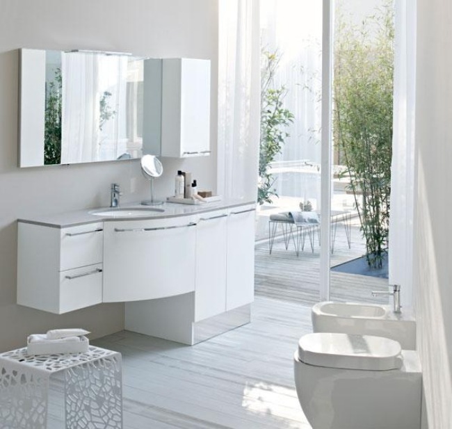 Badrumsdesign badrumsmöbler vit-keramisk skåp handfat-bord-modern