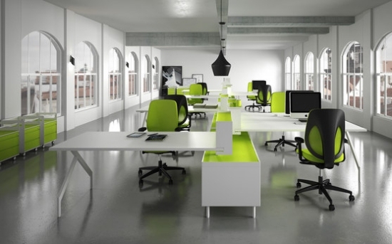 kontorsutrymme minimalistiska designer kontorsmöbler idéer från ersa