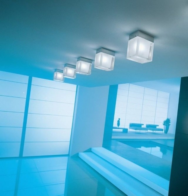 snygg modern belysning design-glas taklampa-K1-oty lampor
