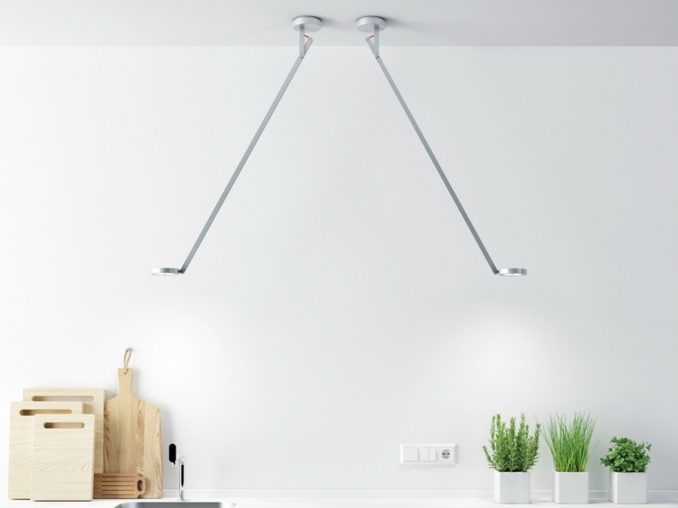 taklampa design string-ho-rotaliana-original-justerbar-metall-växt-kök