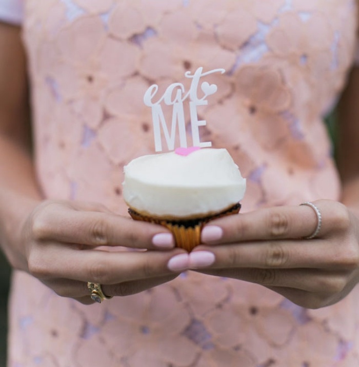 Bridal Shower Ombre Color Theme Cup Cake DIY Ideas