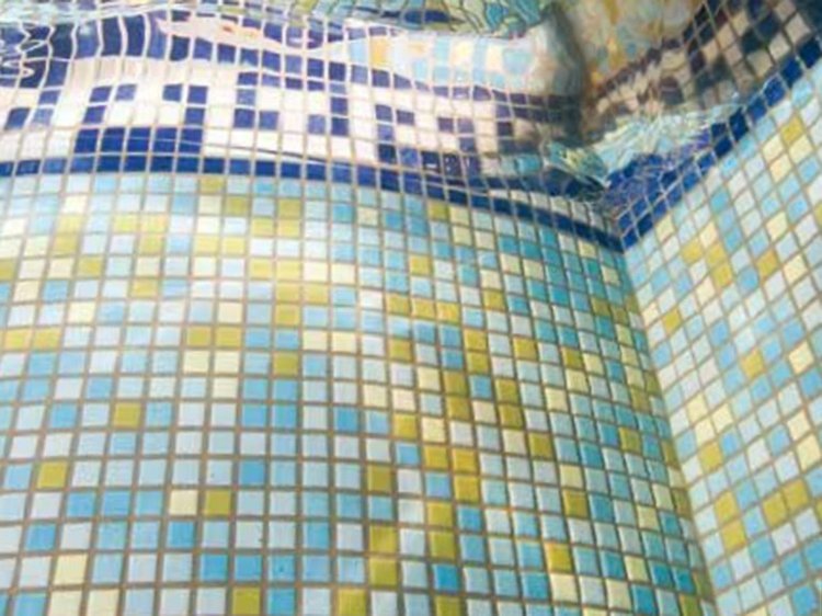 idéer för pooldesign kakel-mosaik-appiani-blå-gul-storlek