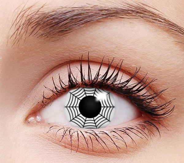 Vita-kontaktlinser-spindelnät-halloween-färgade-kontaktlinser-online