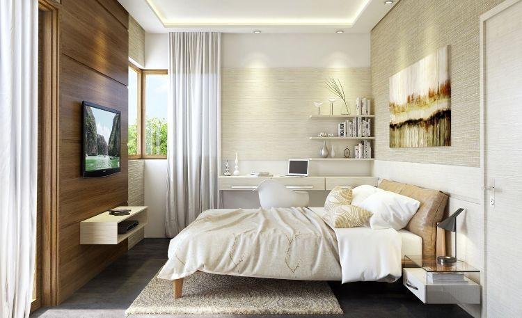 tv i sovrummet tv hänga på väggen design design alternativ mysiga bokhyllor