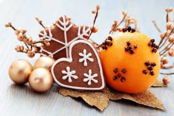 Konditorivaror Jul-julgransprydnader skimrande vaniljmånar