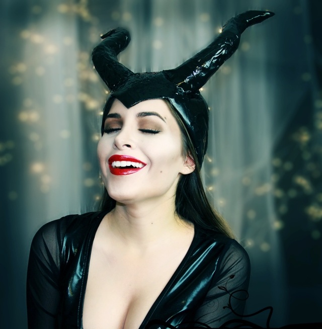 Idéer-Halloween-kostymer-Maleficent-Make-Up-Dark-Fairy