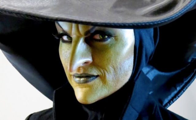 Halloween-valborgs-natt-kostym-hatt-häxa-ful-ansikte-krokig näsa