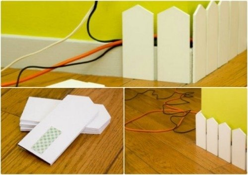 Tinker gömställe för kablar tips-kreativa idéer-dekoration