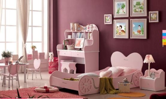 Modern barnrumsdesign - rosa flickrum