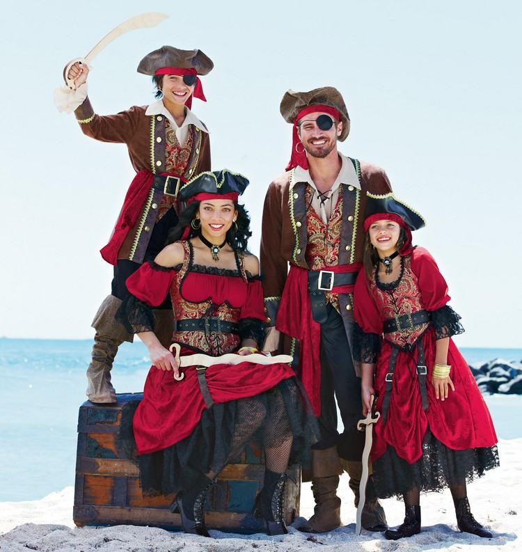 Mardi Gras-dräkter-familj-pirat-idéer-roliga-original