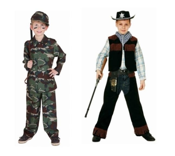 militär kamouflage kostym cowboy pojke kostym karneval fest