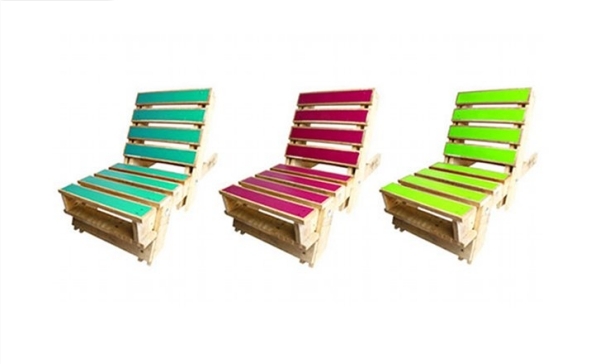 idéer för möbler gjorda av europallar stolar färgglada