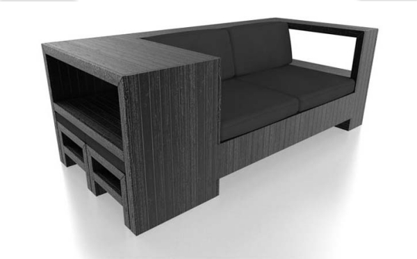 idéer till möbler från träpallar designersoffa