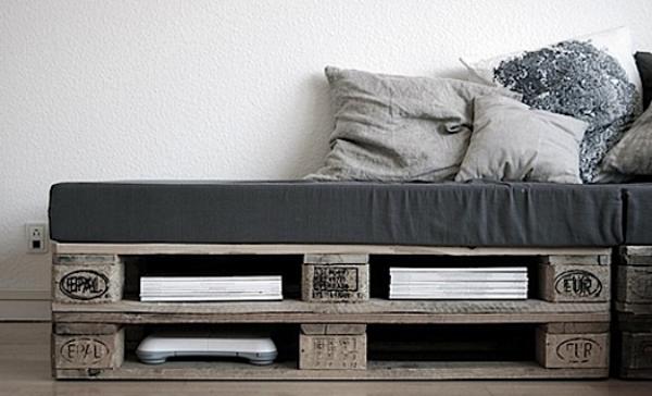 idéer för möbler gjorda av europallar modern grå