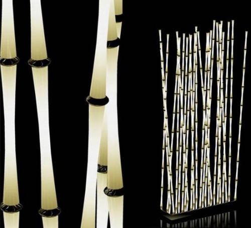 lysande bambuidéer för modern trädgårdsbelysning