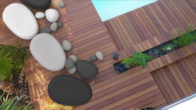 Idéer för terrassdesign-sten-optik-smarin