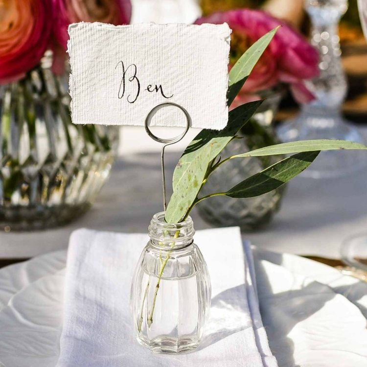 vasblommor placerar korthållare bordsdekorationer ger bort bröllopsgäster