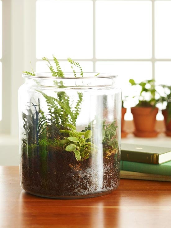 Använd burken praktiskt taget istället för att plantera en vas