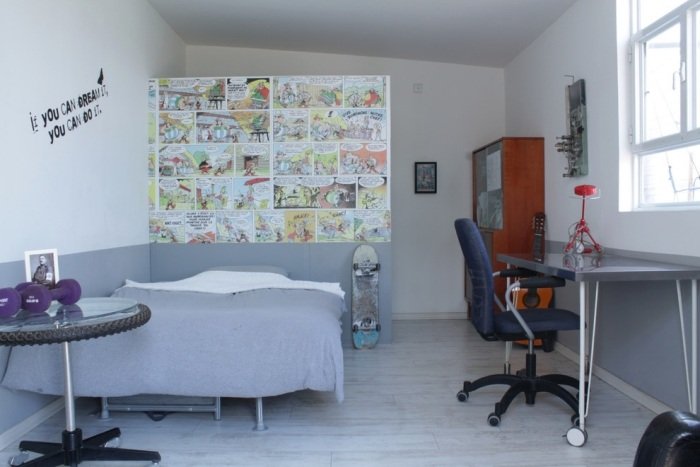 Pojkarum-för-pojkar-väggar-design-serier-partition-vägg-design-dekorationer