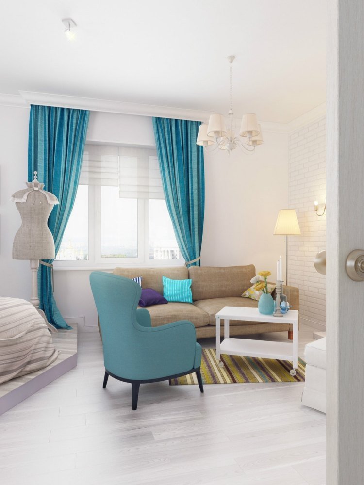 vardagsrum-idéer-moderna-vita-väggar-blå-beige-accenter-möbler