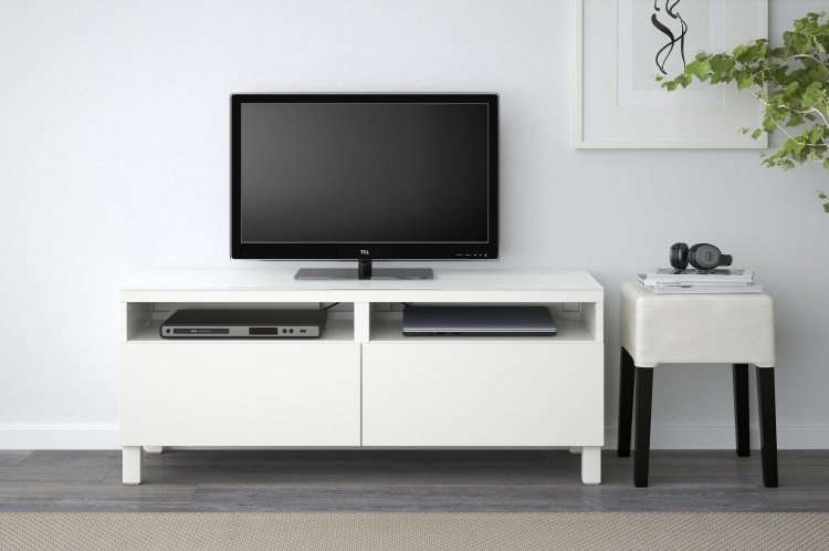ikea-besta-hylla-lagringssystem-vit-tv-konsol-tv-plattskärm-modern-enkel