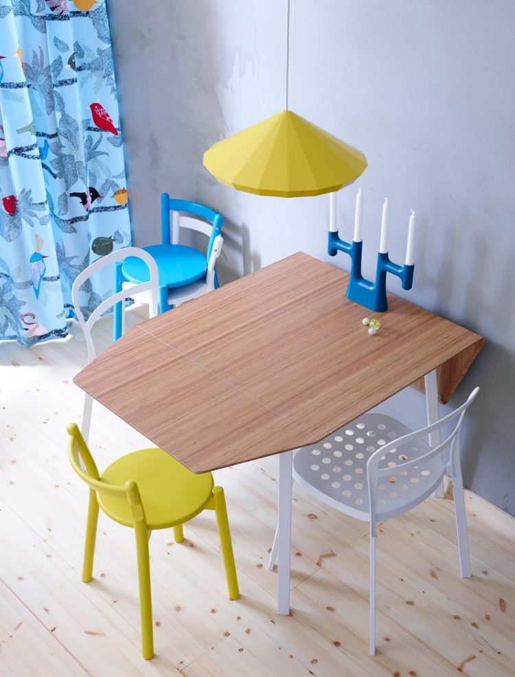 IKEA-PS-2012-hopfällbart bord-trä-litet-kök