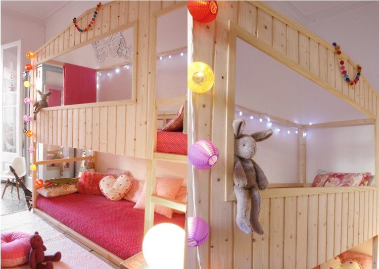 ikea kura säng remodel lek trä konstruktion dekoration