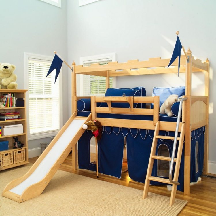 ikea kura säng remodel wood loft bed castle boy