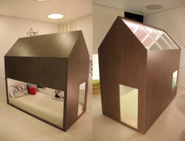 ikea kura säng ombyggnad säng hus modern minimalistisk design