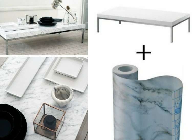 ikea-möbler-remodel-klubbo-sidobord-soffbord-folie-marmor