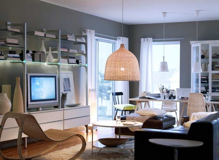 Ikea rotting -mobel-vardagsrum-modern-vit-deco-soffa-rocker-chair-living