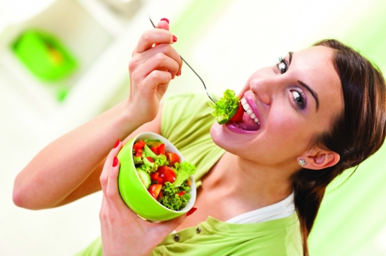 gå ner i vikt i ansiktet sallad hälsosam kost äta långsamt