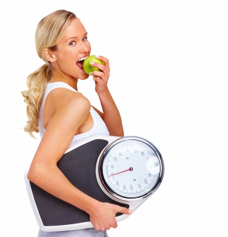 immunsystem-stärka-kroppsvågar-vikt-tappa-styrka-kvinna-frisk-passform-blont-äpple