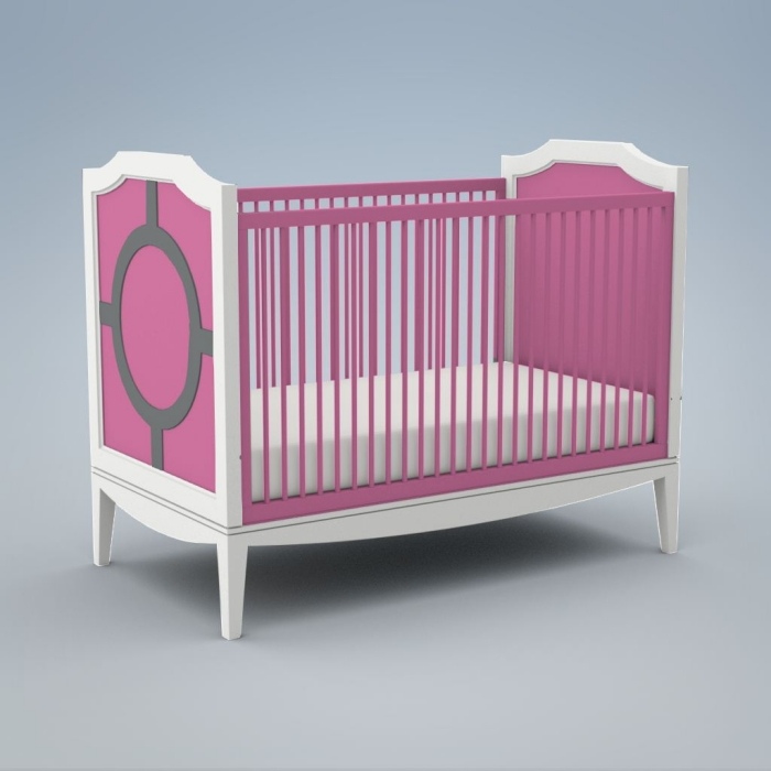 Individuell-baby-säng-för-tjejer-rosa-design-själv-Duc-Duc-Regency